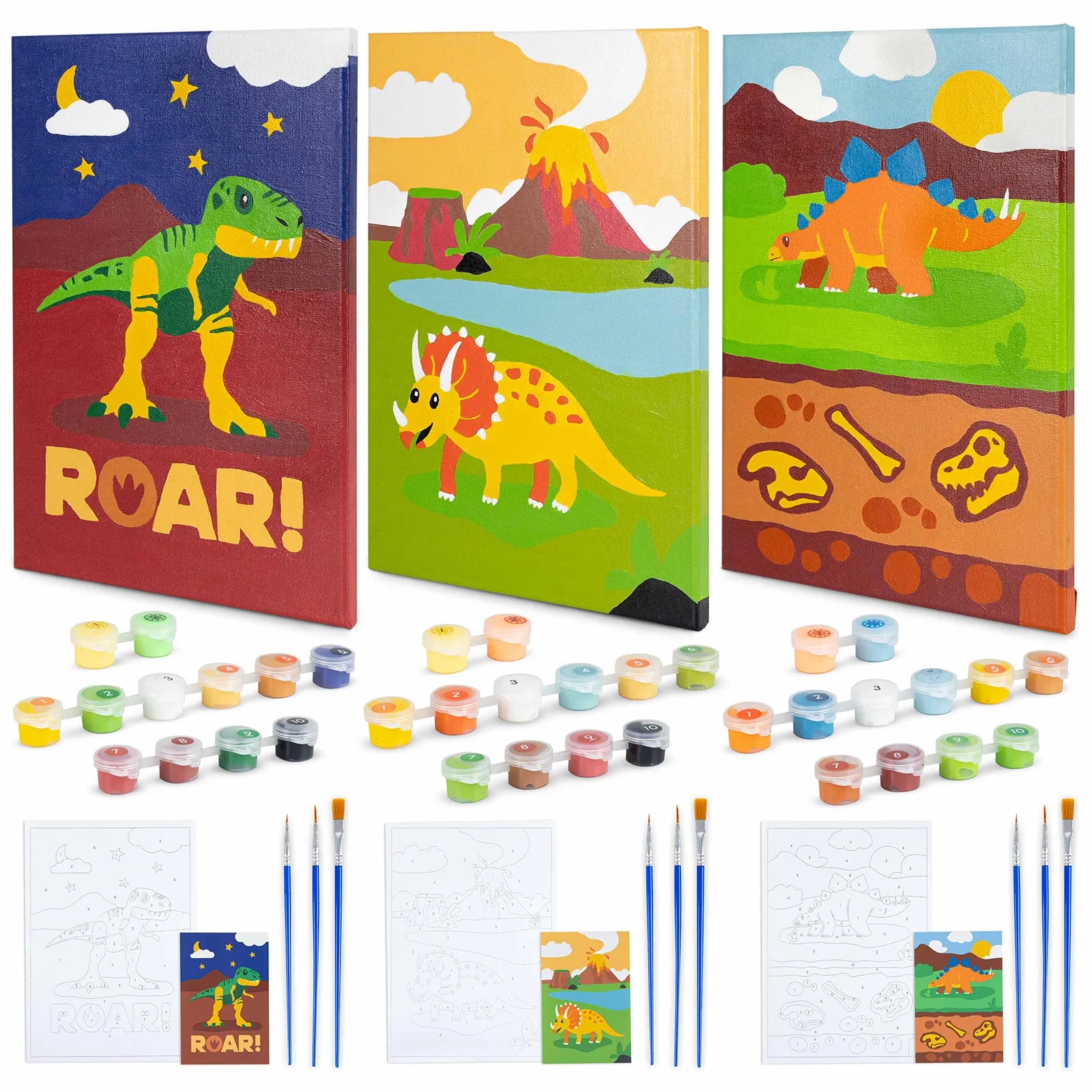 Pintar por Números - Dinosaurios