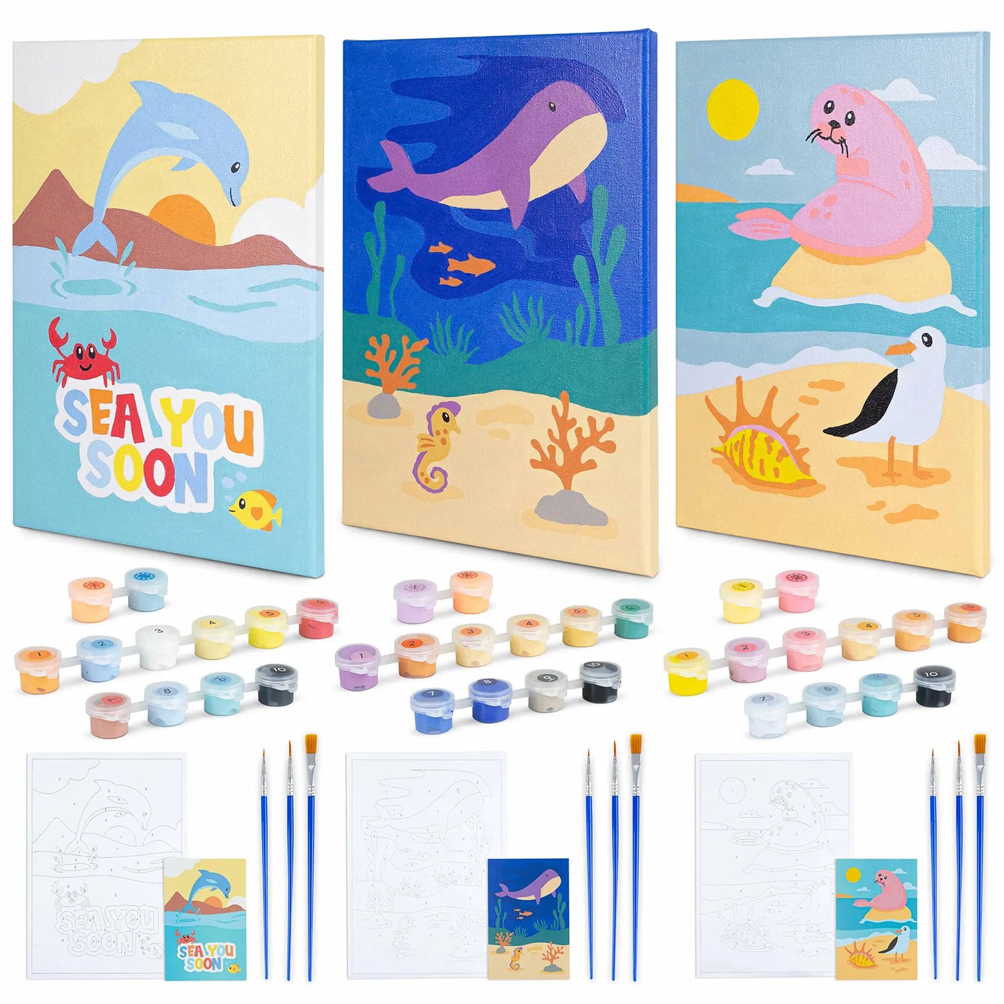Pintar por Números - Animales Marinos