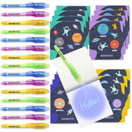 Cuadernos con Rotuladores de Tinta Invisible y Luz UV - Espacio