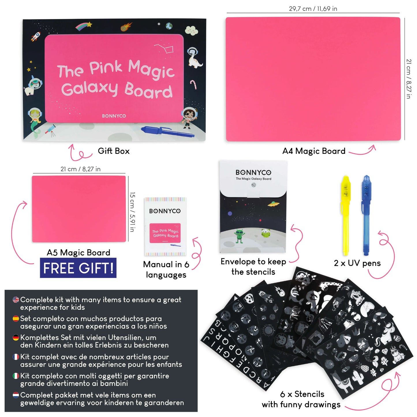 Pink Magic Board - A4