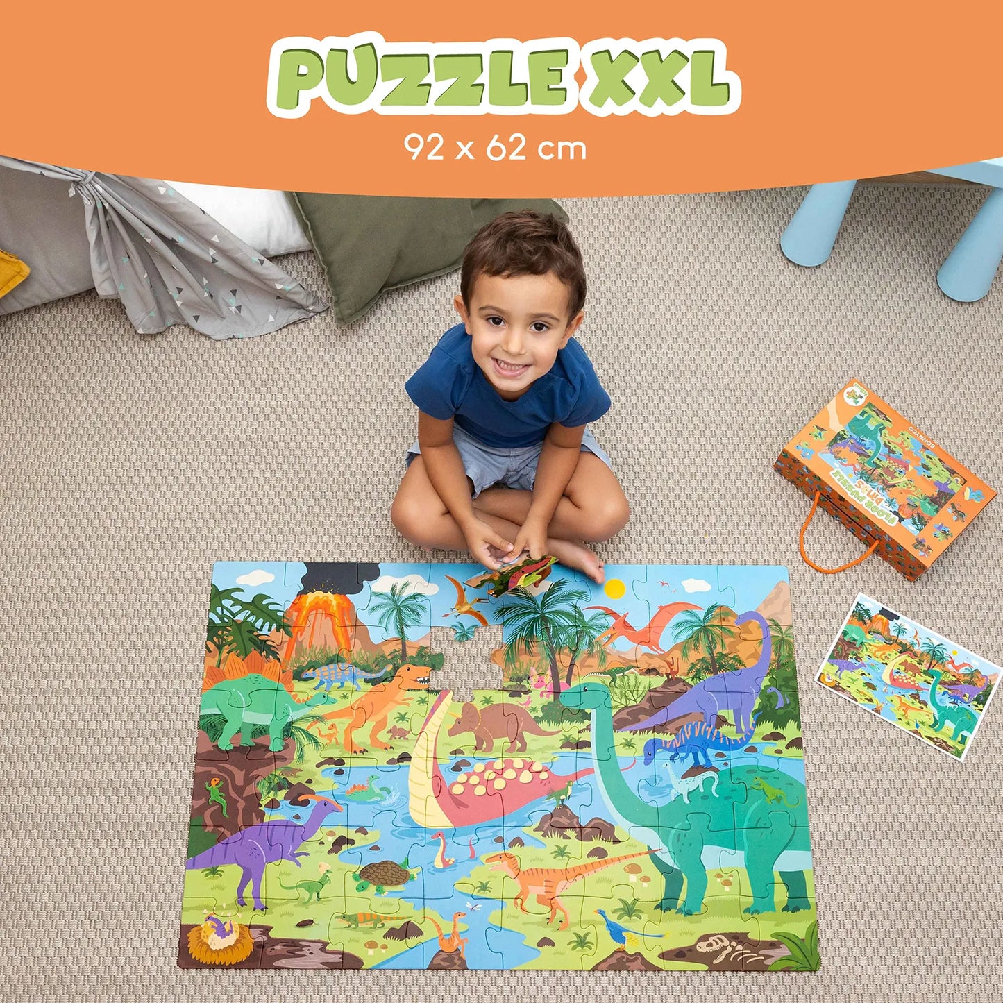 Puzzle XXL de 48 Piezas - Dinosaurios