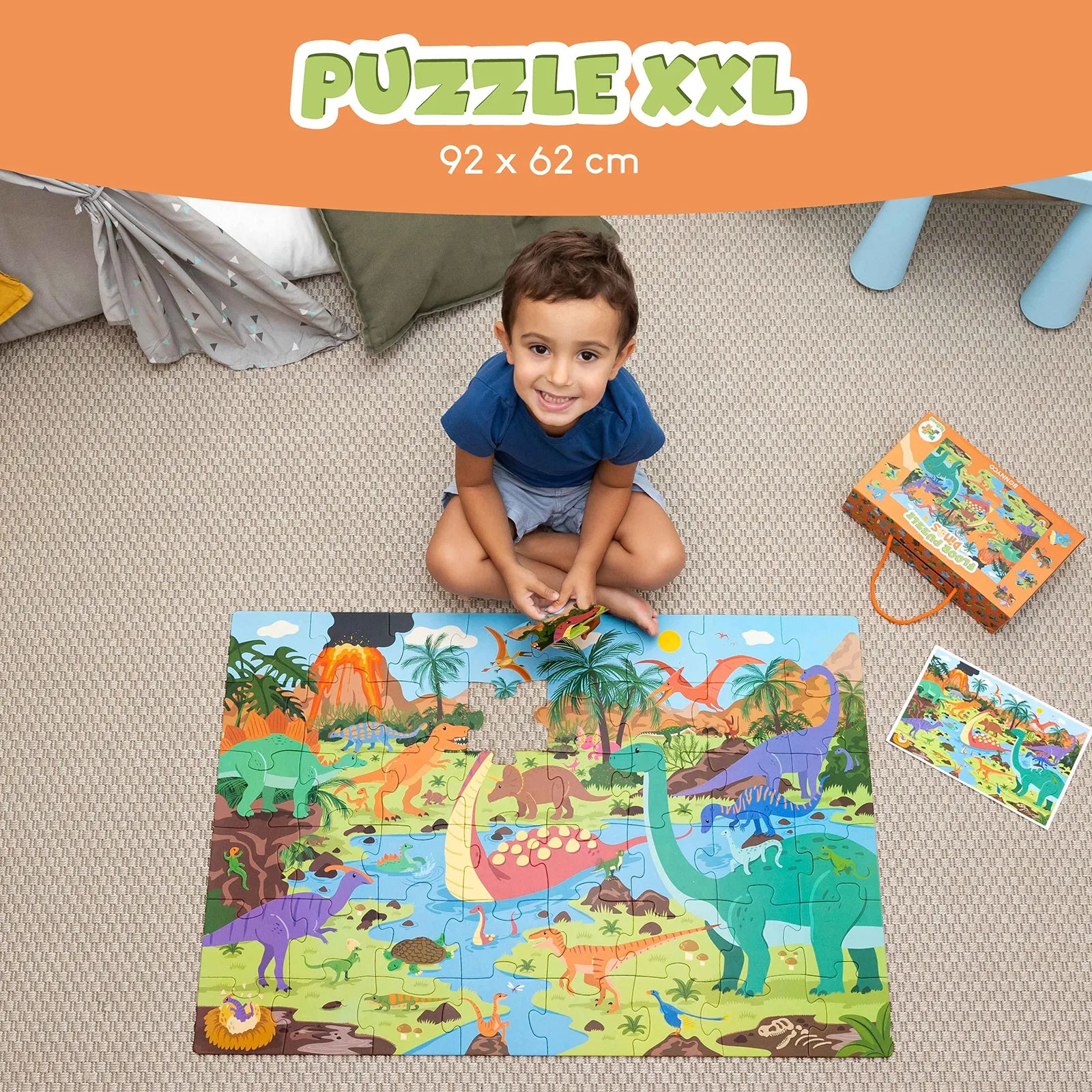 Puzzle XXL de 48 Piezas - Dinosaurios