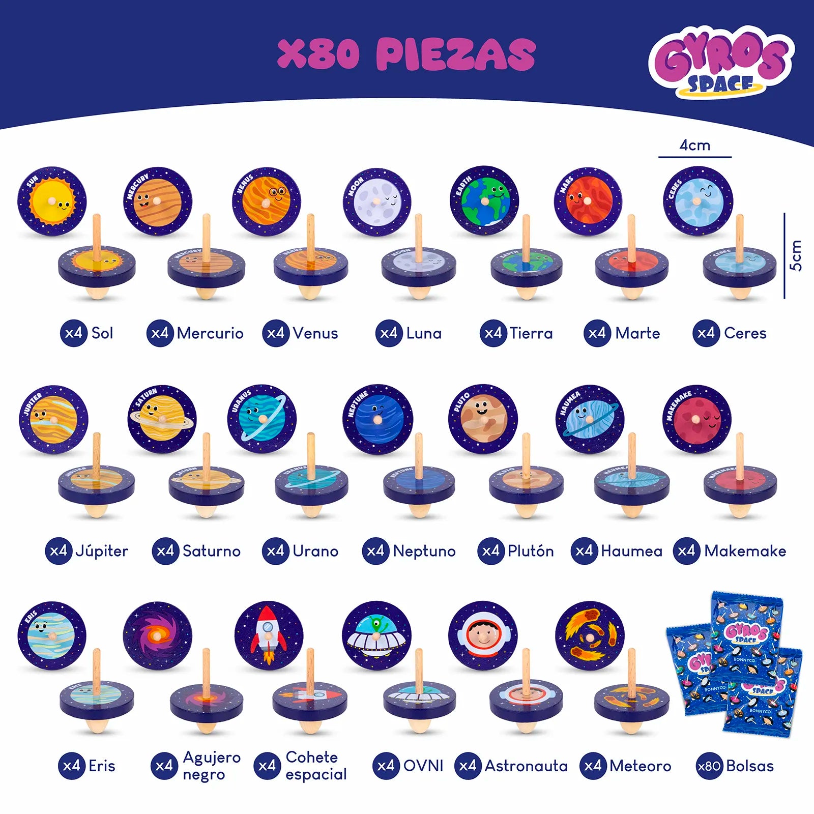 Peonzas de Madera - Espacio