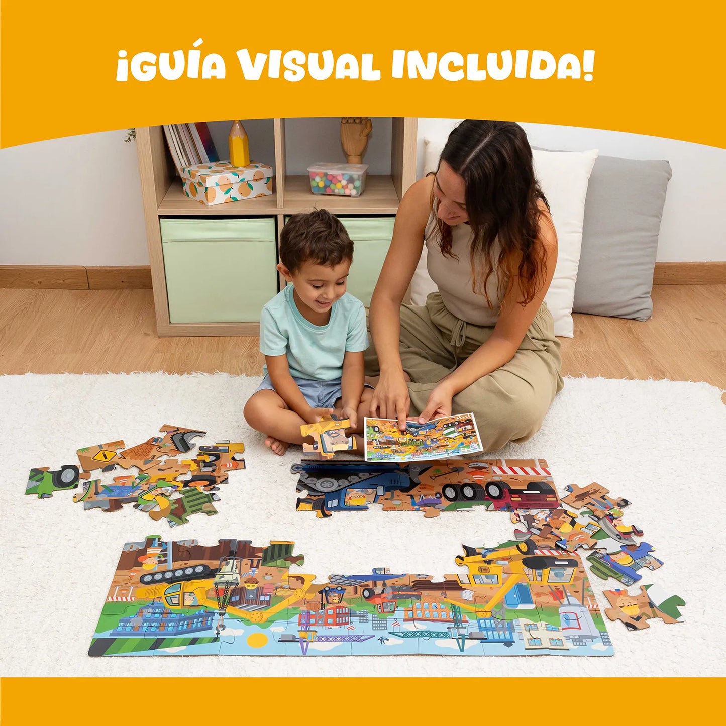 Puzzle XXL de 48 piezas - Construcción