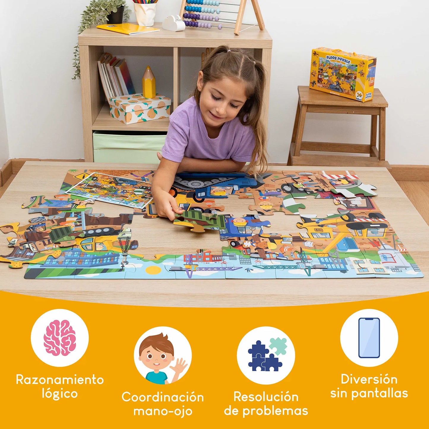 Puzzle XXL de 48 piezas - Construcción