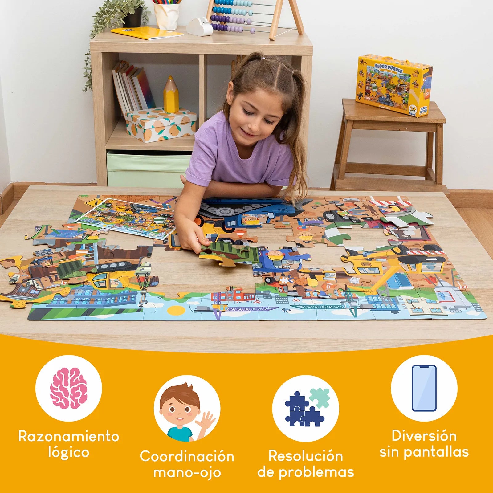 Puzzle XXL de 48 piezas - Construcción