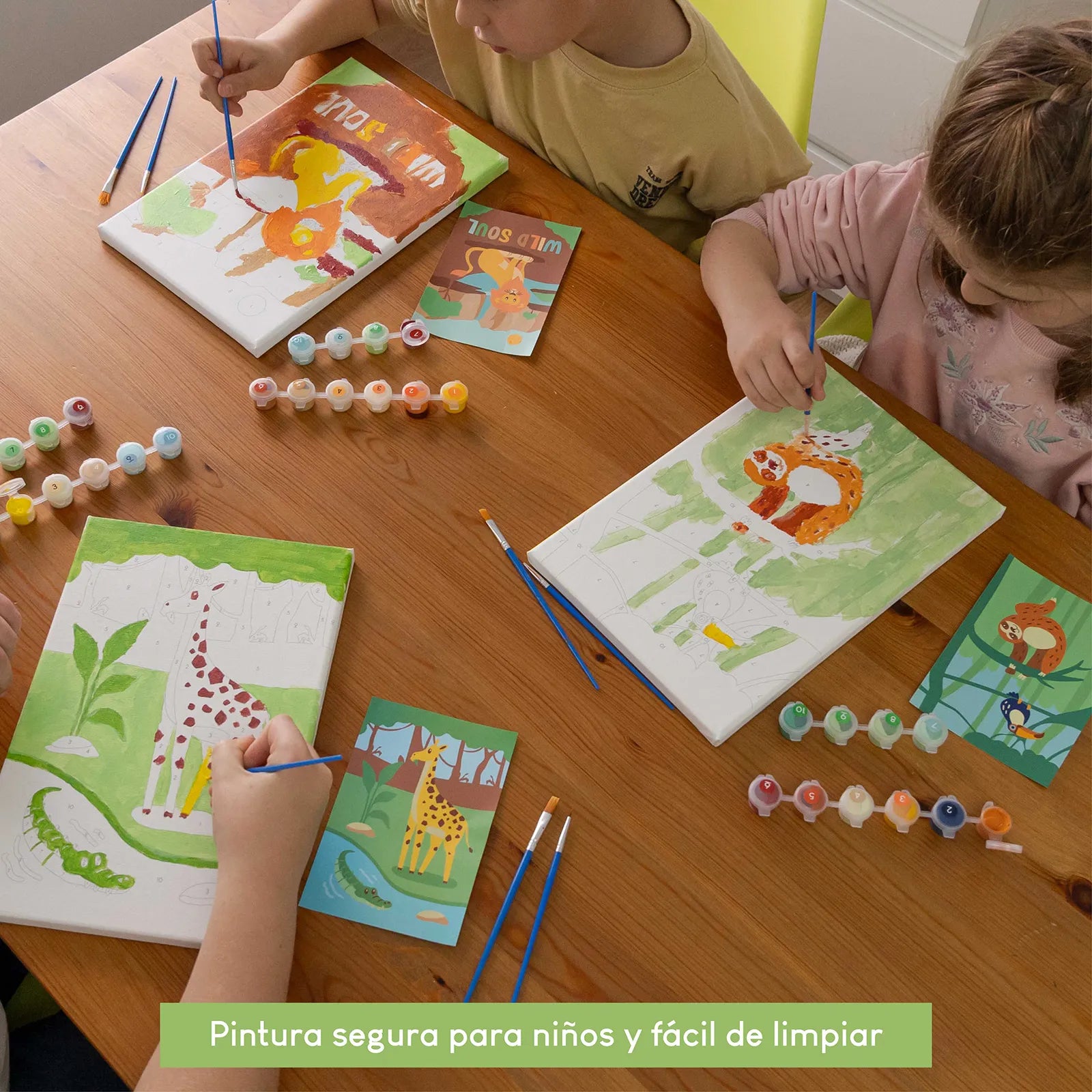 Pintar por Números - Animales de la Jungla