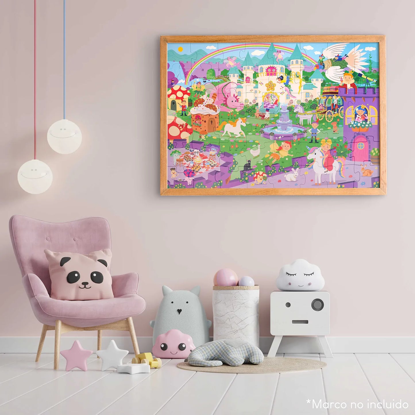 Puzzle XXL de 48 Piezas - Castillo de Fantasía