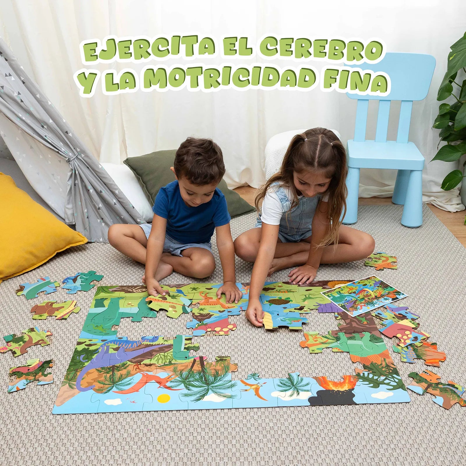 Puzzle XXL de 48 Piezas - Dinosaurios