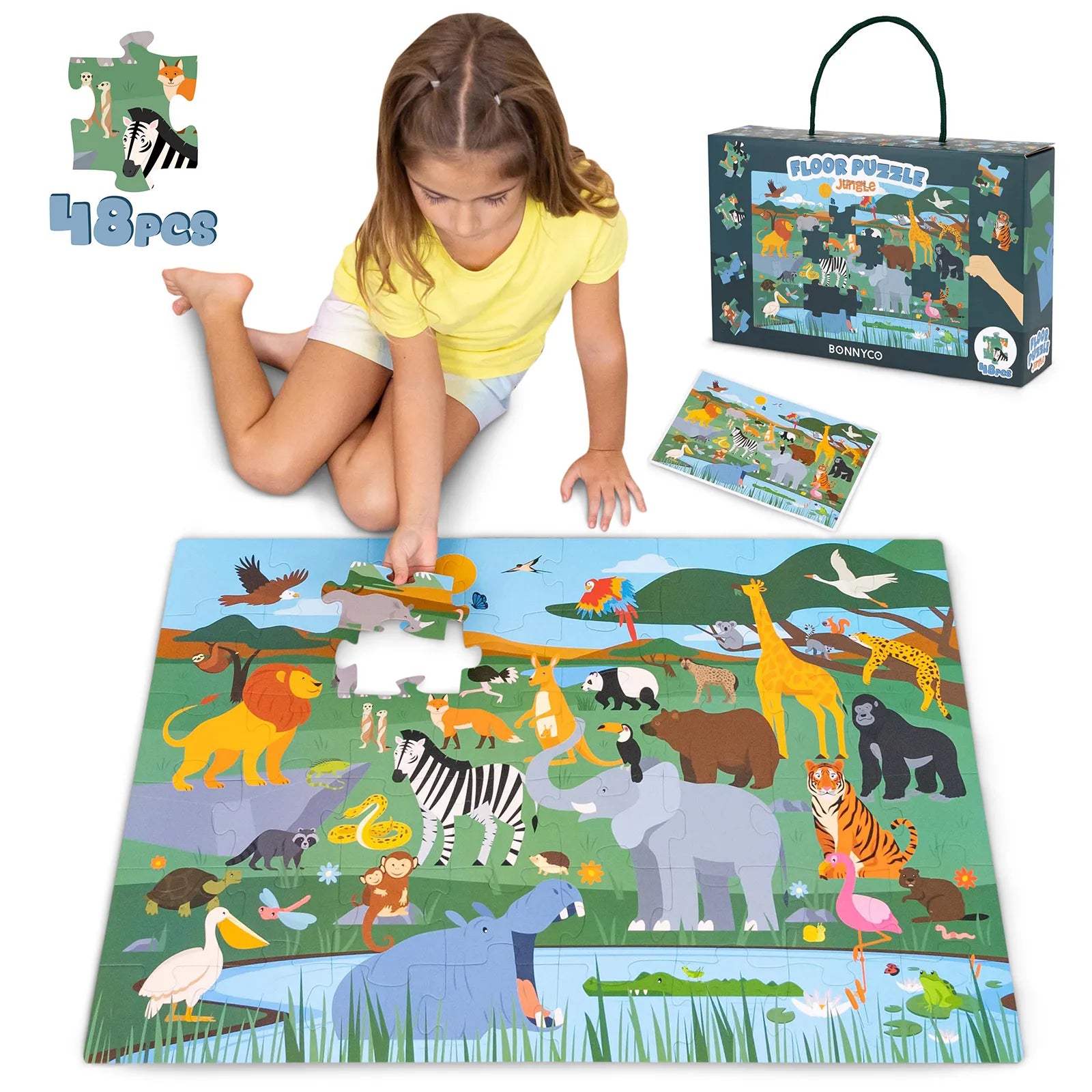 Puzzle XXL de 48 Piezas - Jungla