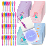 Cuadernos con Rotuladores de Tinta Invisible y Luz UV - Sirenas