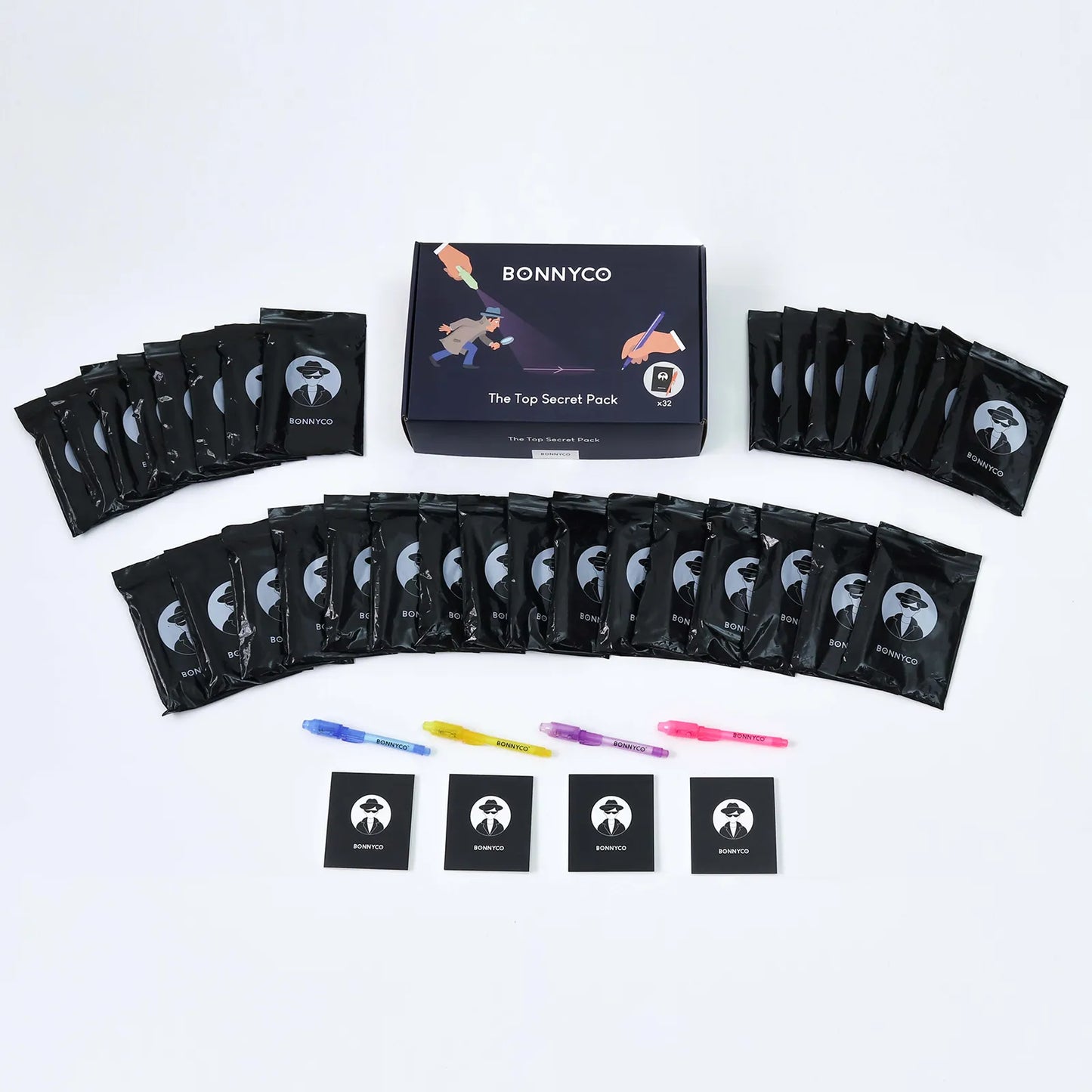 Cuadernos con Rotuladores de Tinta Invisible y Luz UV - Espías
