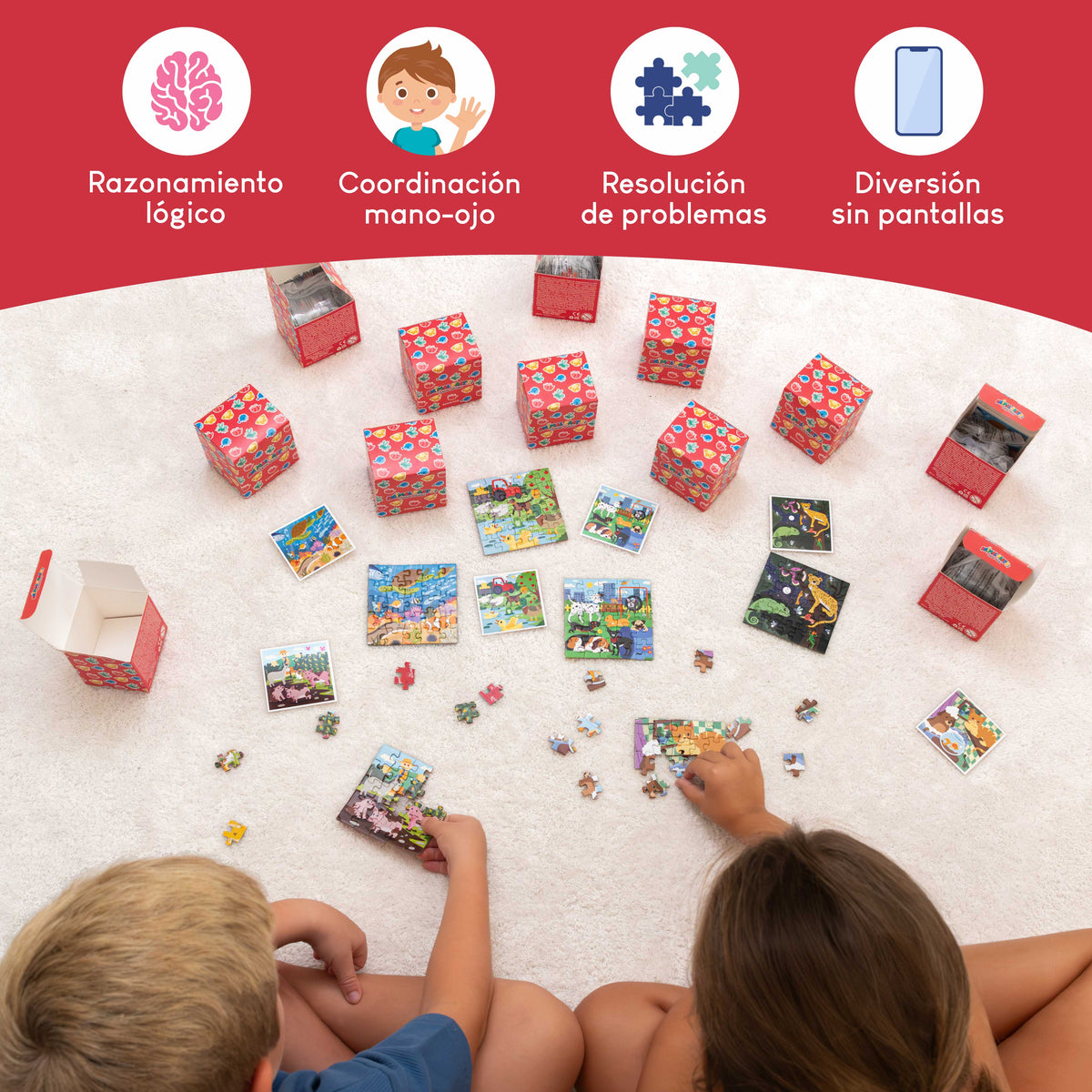 Mini Puzzles de 25 Piezas de Animales