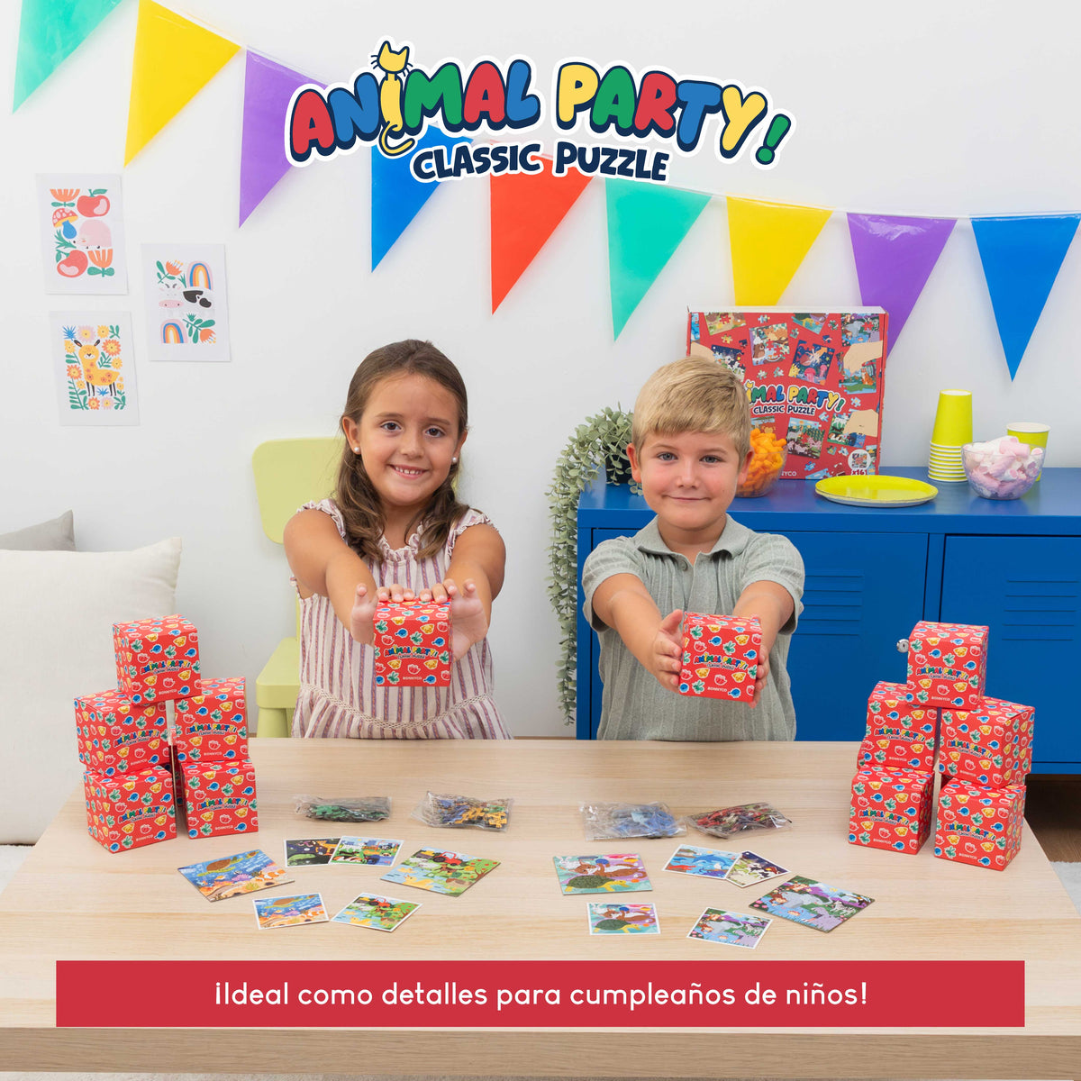 Mini Puzzles de 25 Piezas de Animales